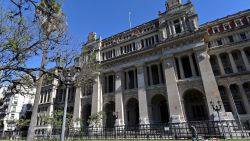 View of the Supreme Court building in Buenos Aires, on May 15, 2022. - It was built between 1904 and 1942 under the direction of the French architect Norbert Maillart. On April 15, 1999, it was declared a national historic monument. (Photo by Luis ROBAYO / AFP) (Photo by LUIS ROBAYO/AFP via Getty Images)