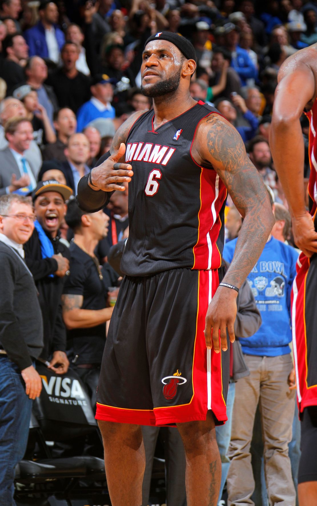 LeBron James' 'silencer' celebration is one of his most iconic moments.