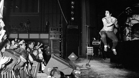 Ozzy Osbourne performs in Copenhagen, Denmark in 1983.