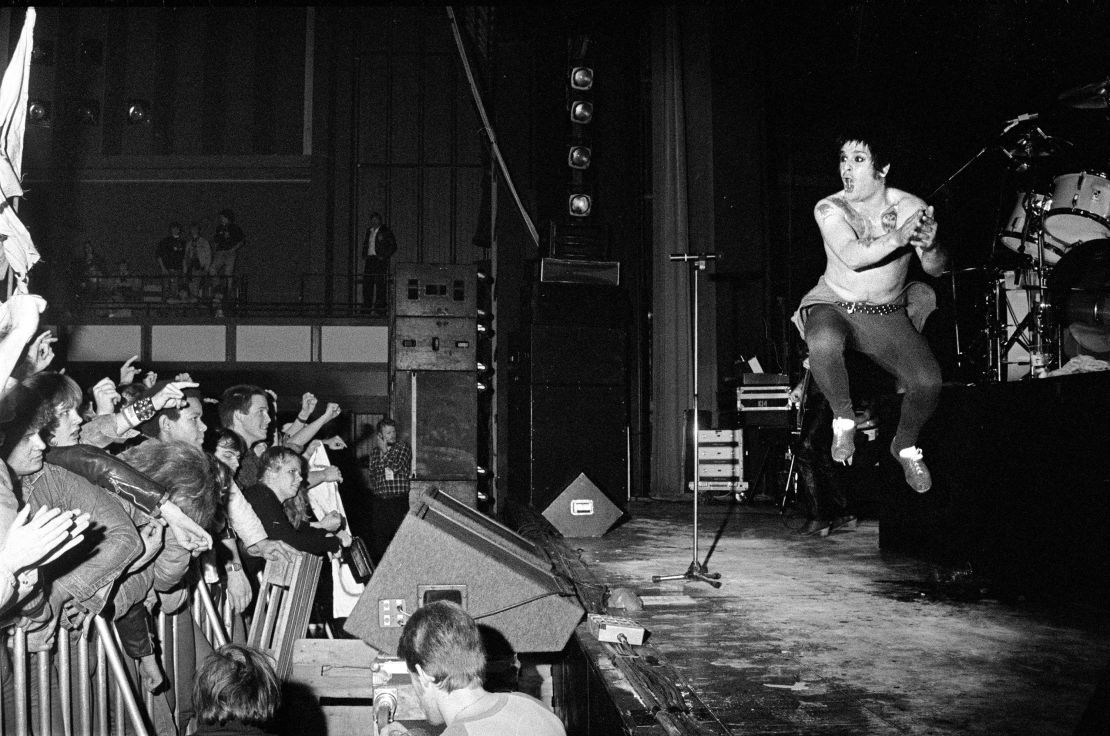 Ozzy Osbourne performs in Copenhagen, Denmark in 1983.
