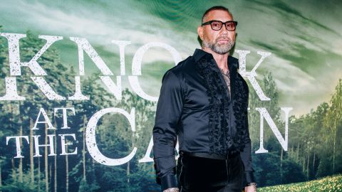 Dave Bautista at the world premiere of "Knock at the Cabin" held at Jazz at Lincoln Center's Frederick P. Rose Hall on January 30, 2023 in New York City.