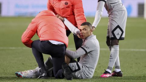 Mbappé faces a race to get fit in time for PSG's first game against Bayern Munich in the Champions League.