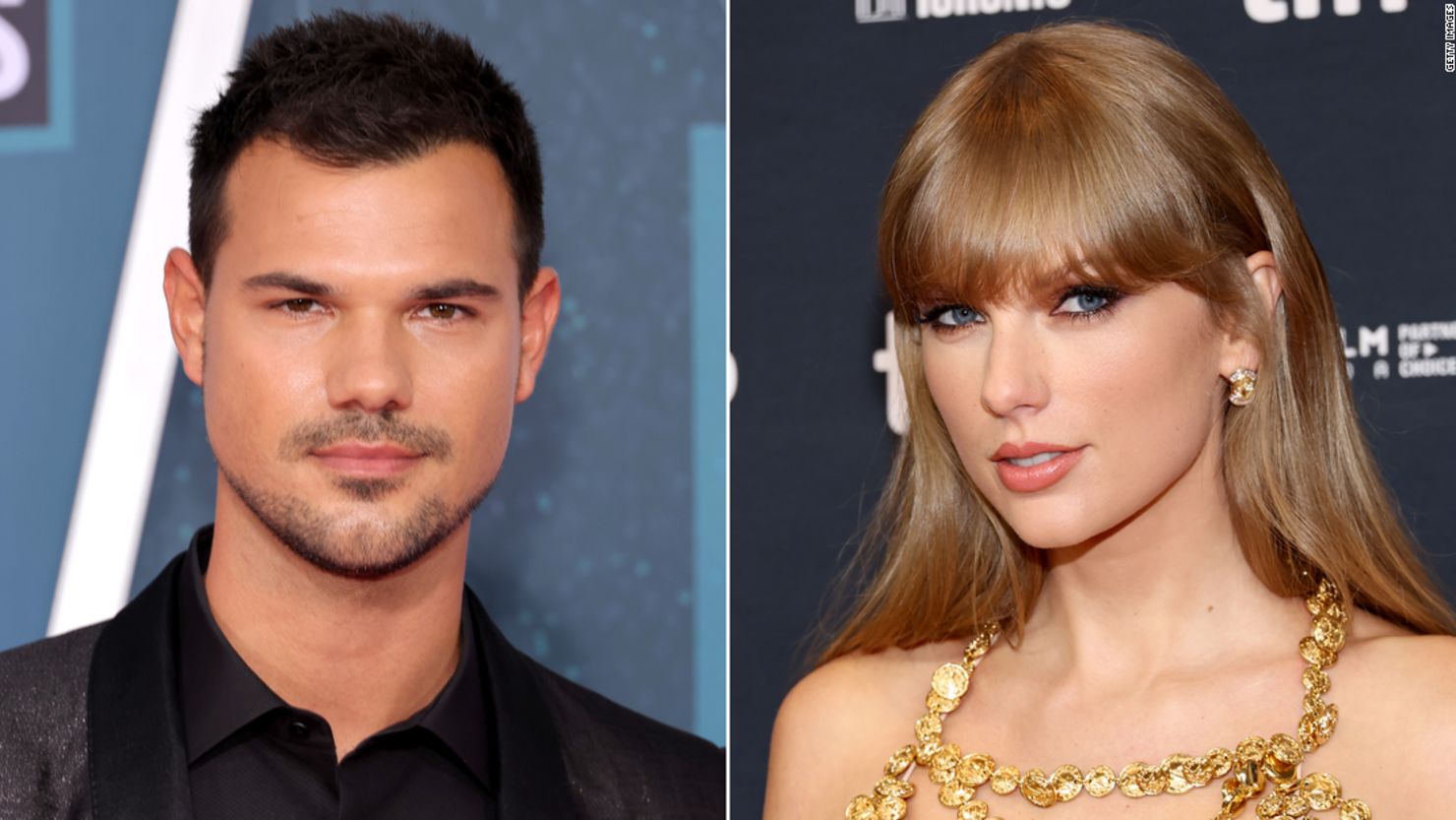Taylor Lautner and Taylor Swift. 