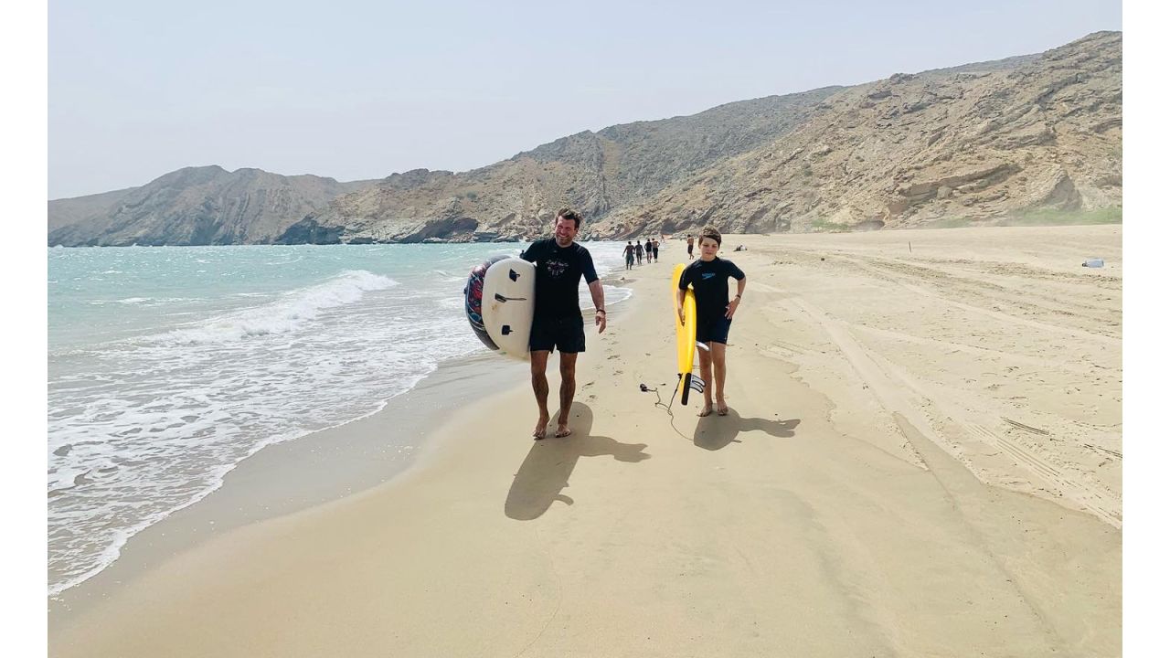 <strong>Family fun:</strong> The Schakats took a "test" trip to Oman shortly before embarking on their big adventure. 