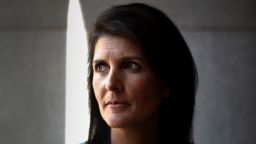 FILE -- Gov. Nikki Haley of South Carolina, at the State House in Columbia, Oct. 25, 2016. Haley, a rising star in the Republican establishment, endorsed Sen. Marco Rubio during the primaries; now she is set to be Donald Trump's envoy to the United Nations. (Travis Dove/The New York Times)