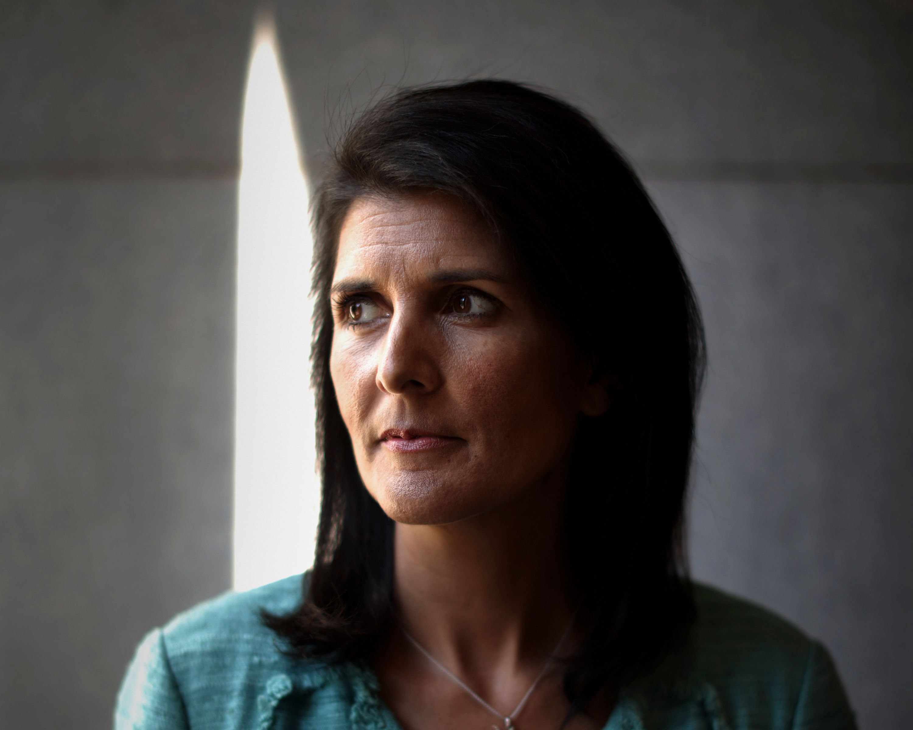 Nikki Haley poses for a portrait at the State House in Columbia, South Carolina, in 2016.