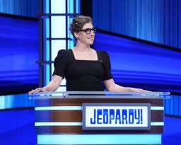 Mayim Bialik hosted the 2023 'Celebrity Jeopardy' finale. 