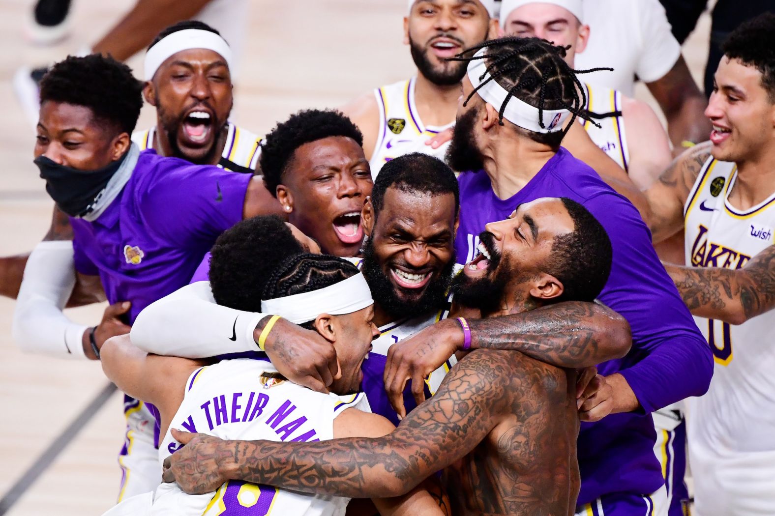 James and the Lakers won a title together in 2020, when the entire playoffs were held in Florida because of the Covid-19 pandemic. It was James' fourth NBA title.