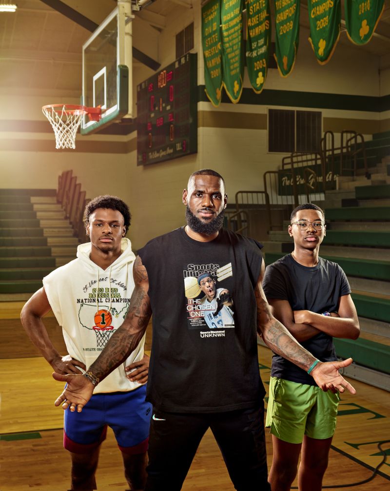 Lebron james high on sale school to nba