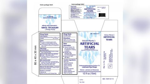 Delsam Pharma eye drops are one of the brands subject to recall.