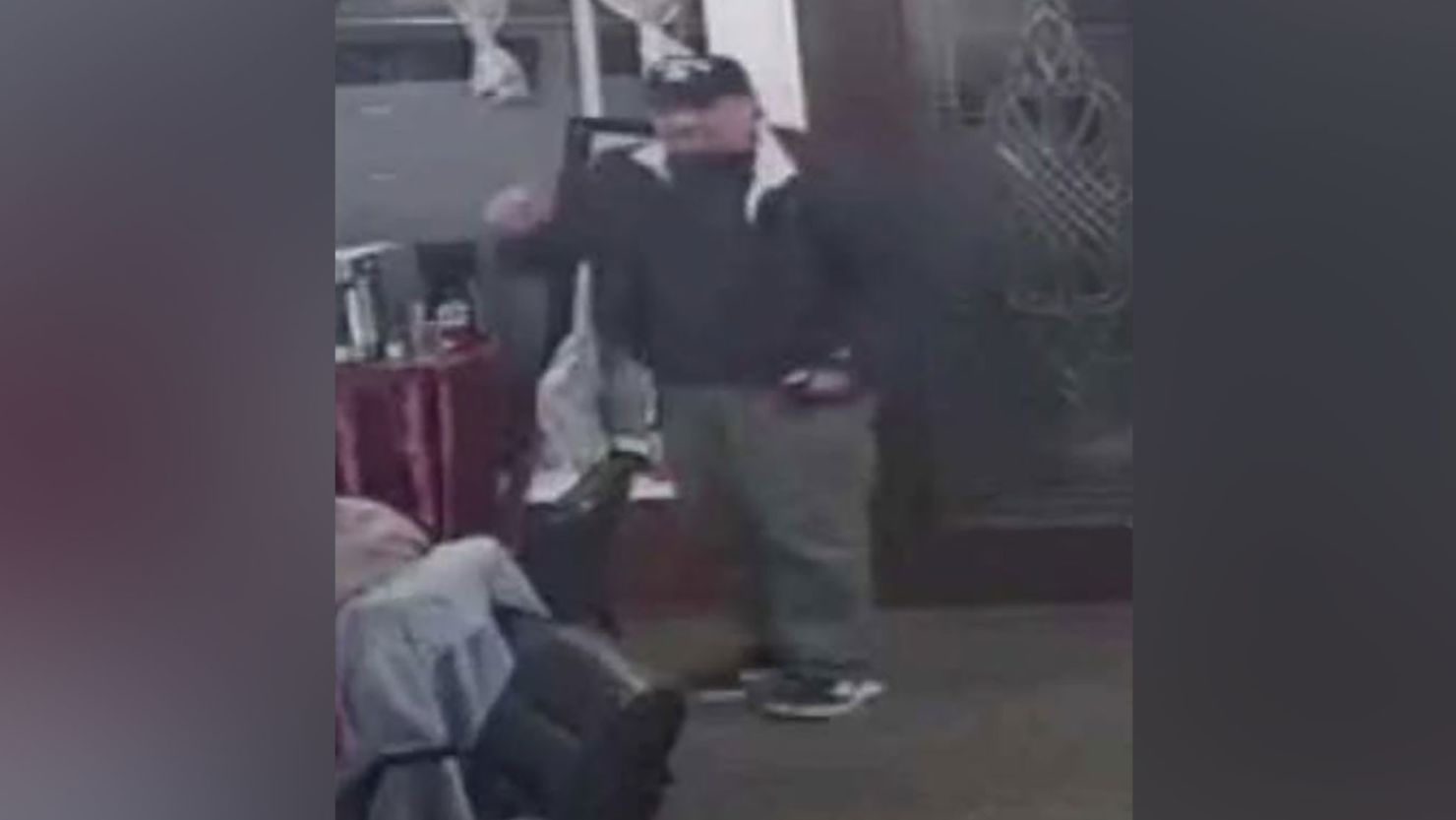 Investigators released this photo of a man sought in connection with the incident at a synagogue in San Francisco.