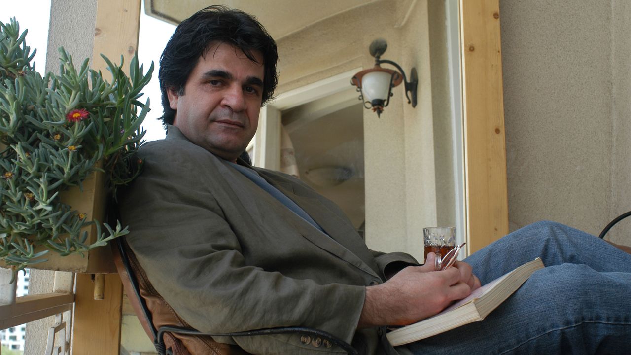 Iranian filmmaker Jafar Panahi on the balcony of his Tehran apartment in 2006.