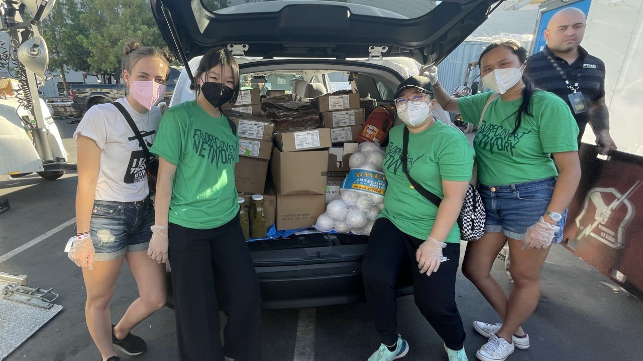 Food Recovery Network collected close to 2,000 pounds of leftover food from the Players Tailgate Event at last year's Super Bowl in Los Angeles.