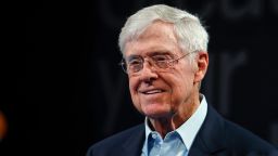 FILE - In this June 29, 2019, file photo, Charles Koch, chief executive officer of Koch Industries, at The Broadmoor Resort in Colorado Springs, Colo. The Supreme Court has ordered California to stop collecting the names and addresses of top donors to charities. The justices voted 6-3 along ideological lines to side with two nonprofit groups, including one with links to billionaire Charles Koch, that argued California's policy violates the First Amendment. (AP Photo/David Zalubowski, File)