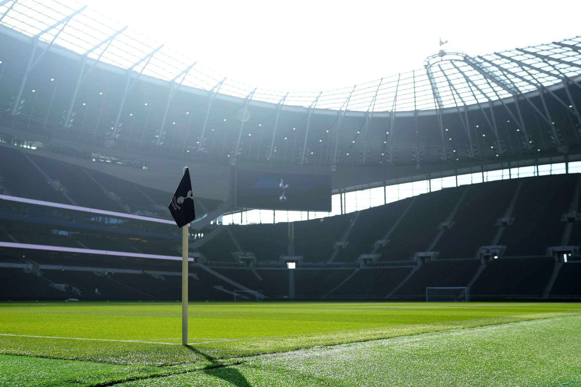 A general overall view of Tottenham Hotspur Stadium ahead of the