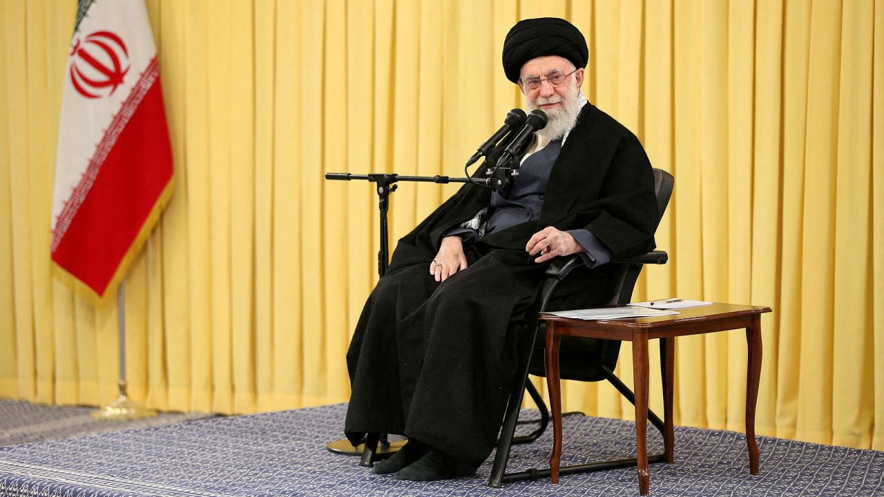  Iran's Supreme Leader Ayatollah Ali Khamenei is pictured in Tehran on February 3, 2023. 