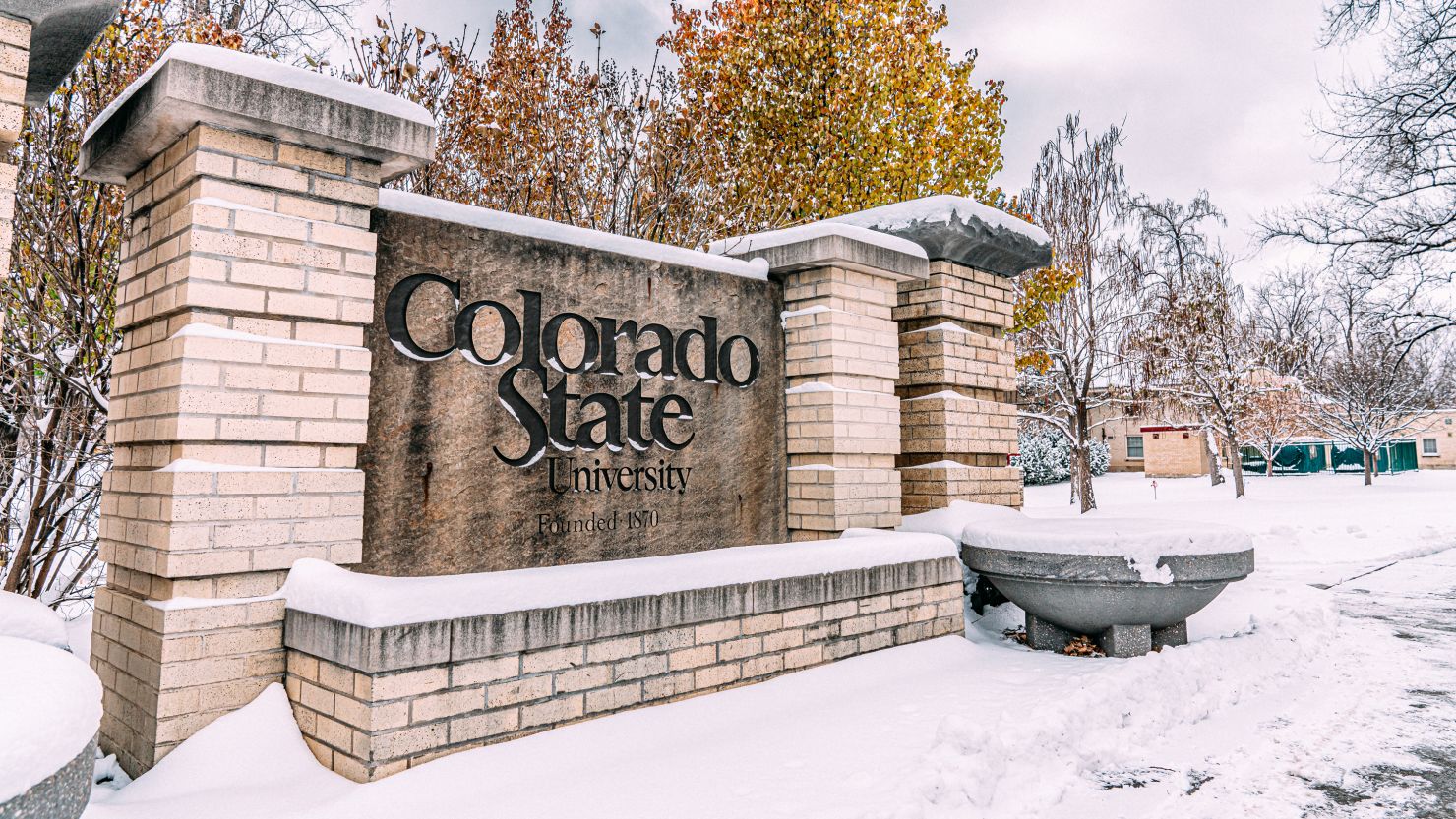 Entrance to Colorado State University in Fort Collins, Colorado.