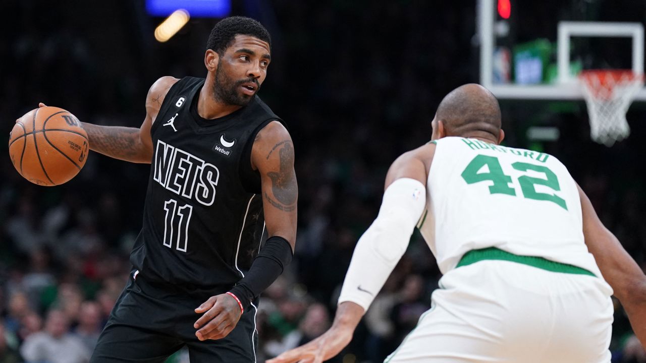 Brooklyn Nets guard Kyrie Irving has averaged 27.7 points, 5.3 assists, and 5.1 rebounds per game in 40 games this season, helping the Nets to a 32-20 record.