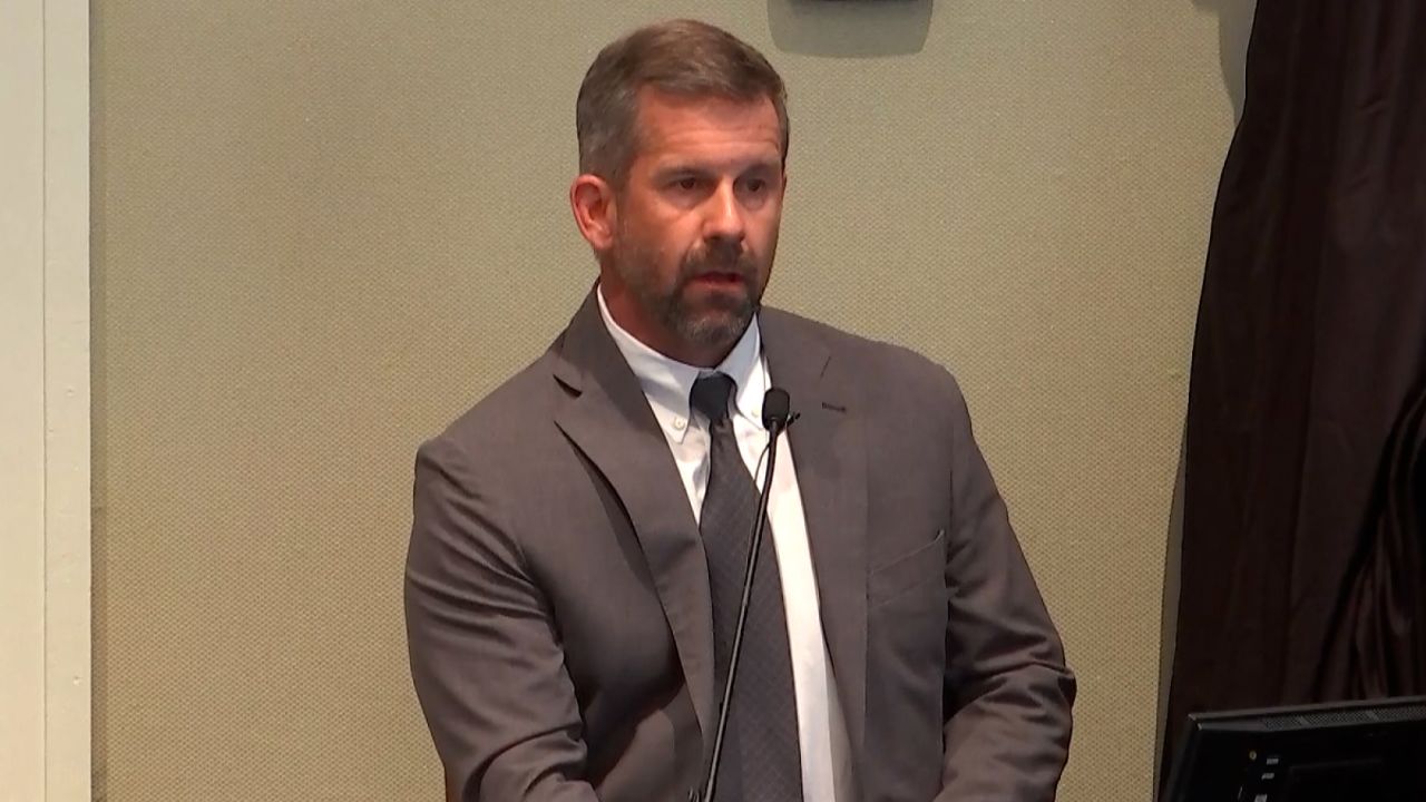 Mark Tinsley, an attorney who was suing Murdaugh at the time of the murders, testifies in court on Monday, February 6, 2023.