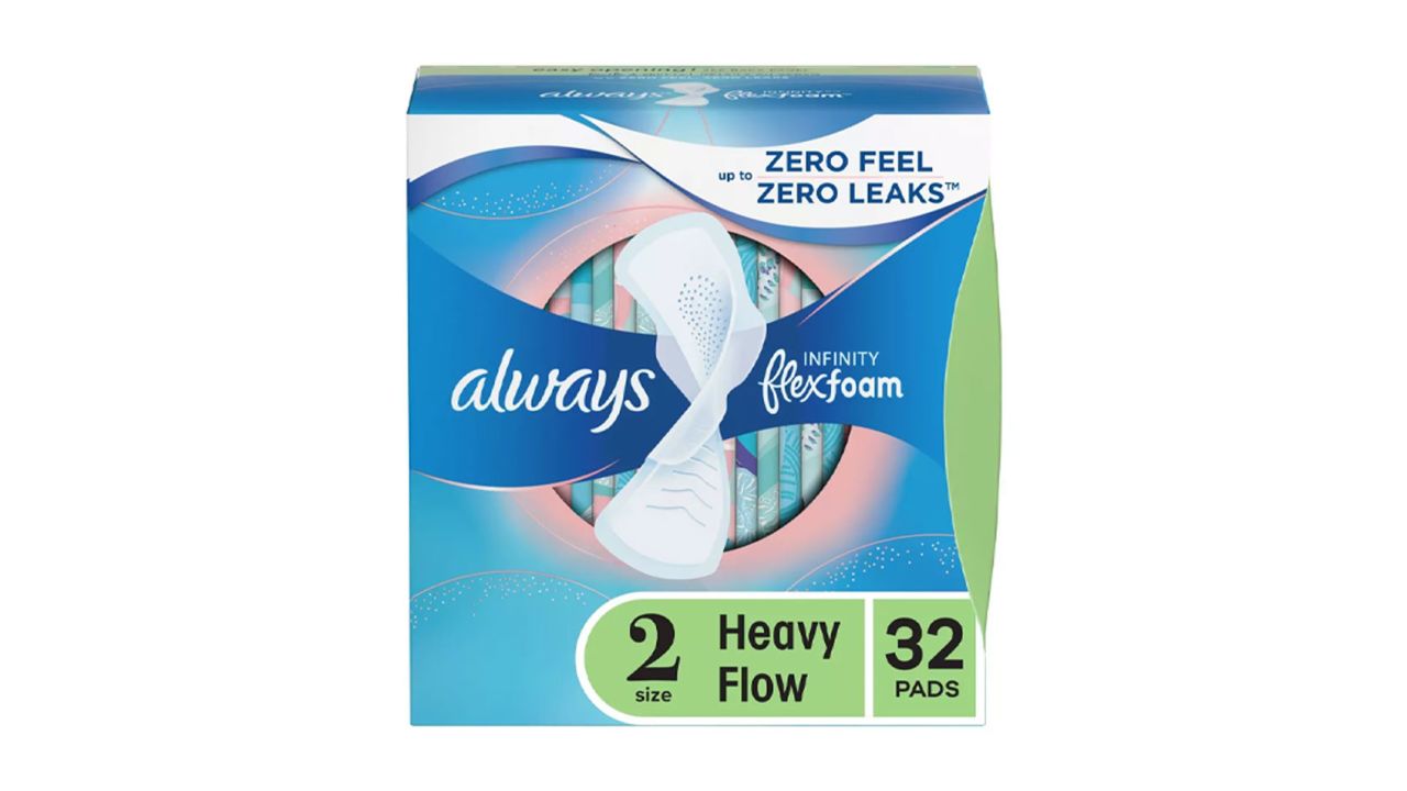 Always Pads, with Flex Foam, Extra Heavy Flow, Light Clean Scent, Size 3 -  Super 1 Foods