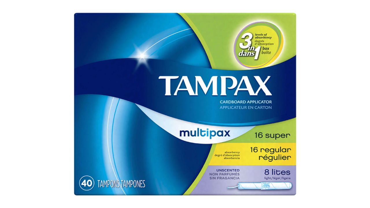Tampax Pure Tampons Regular Absorbency, Unscented, 16 Count (Pack of 3, 48  Total Count)