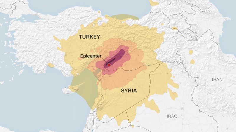 Map: Aftershocks felt across the region after major earthquake hits Turkey | CNN