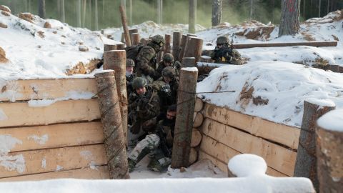 French mountain troops open fire