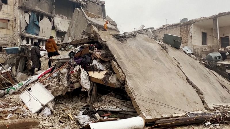 NextImg:Video: Earthquake leaves trail of destruction in Turkey, Syria | CNN