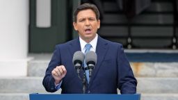 In this file photo, Florida Gov. Ron DeSantis speaks after being sworn in for his second term during an inauguration ceremony at the Old Capitol, Tuesday, Jan. 3, 2023, in Tallahassee.