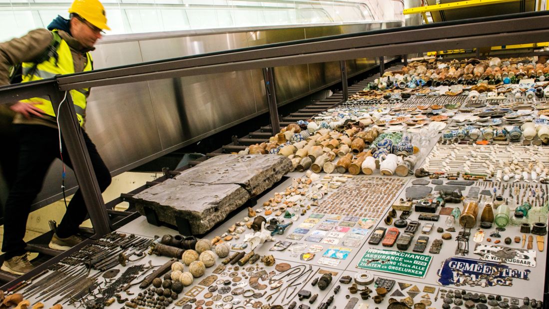 <strong>Years and years: </strong>The archaeologists unearthed around 700,000 artifacts ranging from mollusc shells thought to be 115,000 years old, right through to vintage cell phones.