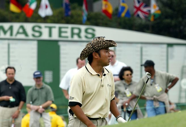 A serial winner on the Japan Golf Tour with 31 victories, Shingo Katayama featured relatively rarely on the PGA Tour, but when he did, he certainly stood out. Nicknamed "Cowboy Shingo" for his hat selection, the Japanese golfer caught the eye with a leopard print showing at the Masters in 2002.
