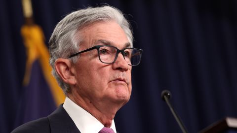 Federal Reserve Board Chairman Jerome Powell speaks during a news conference after a Federal Open Market Committee meeting on February 01, 2023 in Washington, DC. 