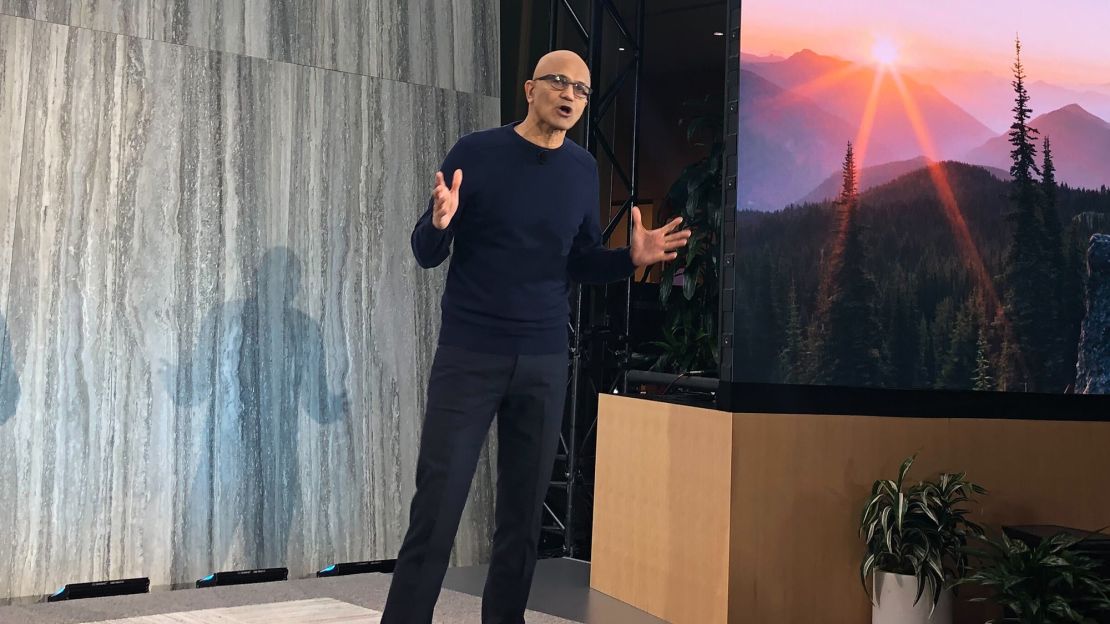 Microsoft CEO Satya Nadella on Tuesday announced an updated version of the company's Bing search engine and Edge web browser powered by AI. 