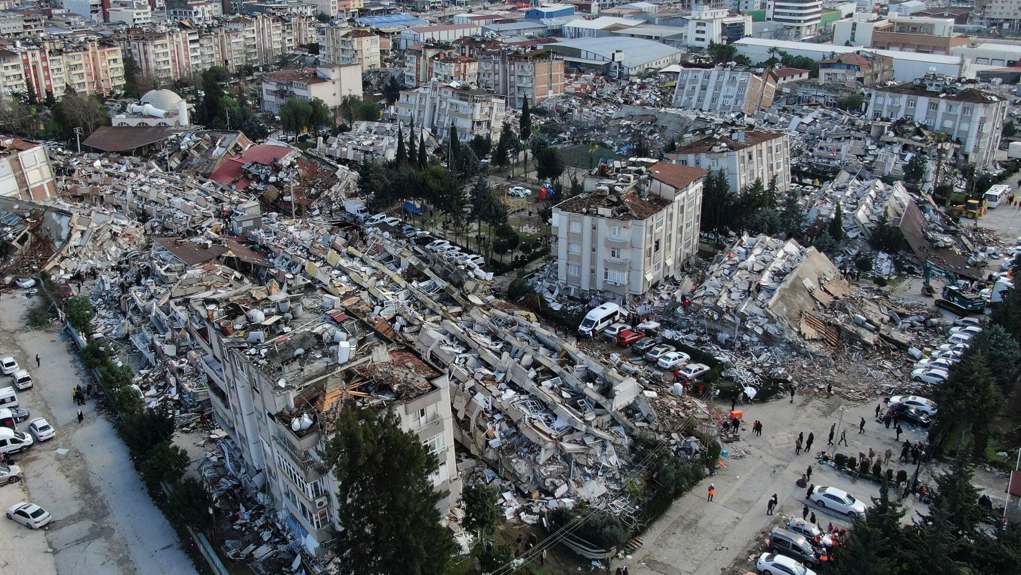 The city of Hatay, southern Turkey, suffered major destruction from the earthquake.  