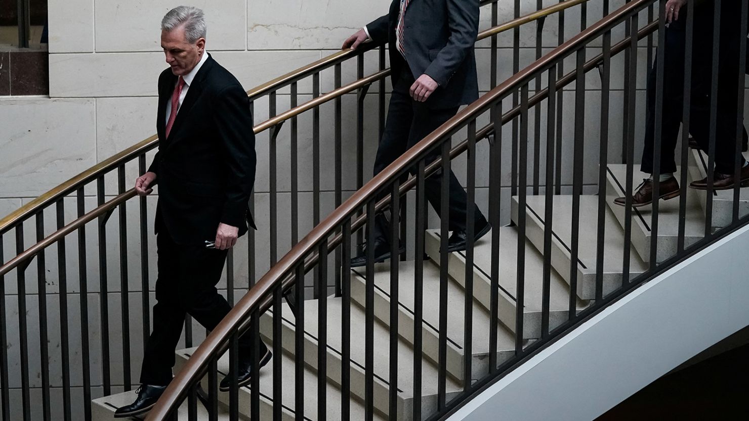House Speaker Kevin McCarthy is seen last month walking to a meeting on Capitol Hill in Washington, DC.