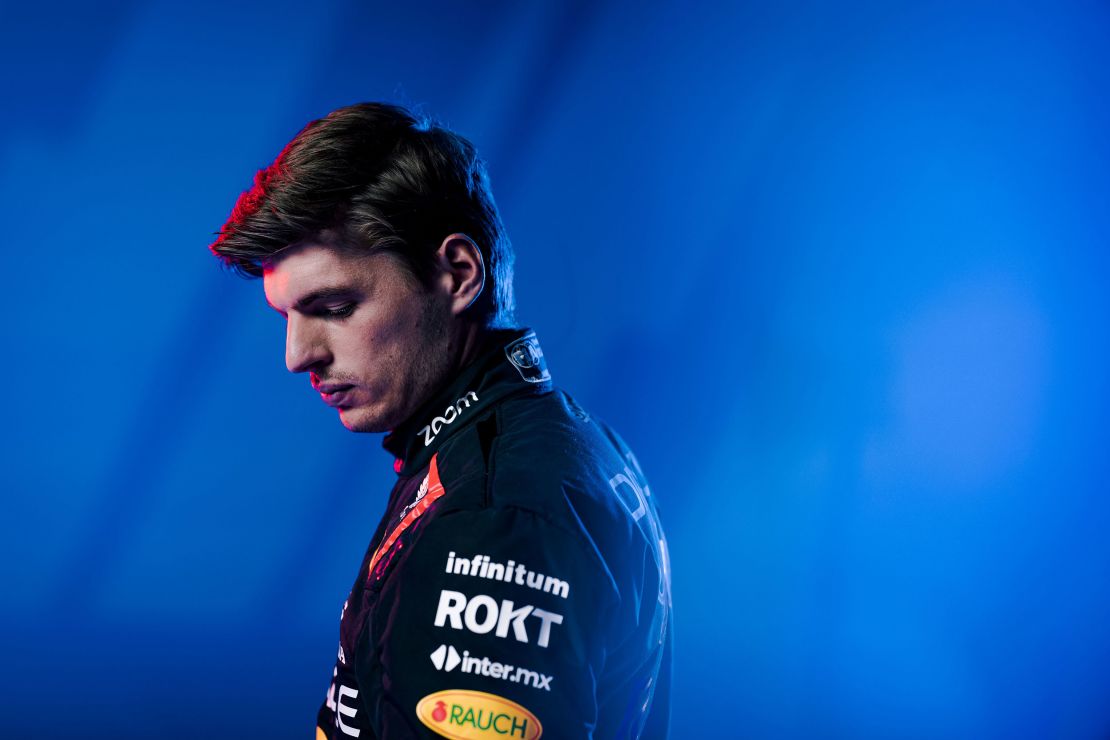 Verstappen seen during a photo shoot of the kit launch of Red Bull Racing in London earlier this year.