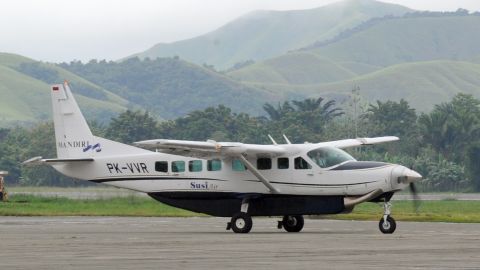 A Susi Air plane  in Papua province in 2011. 