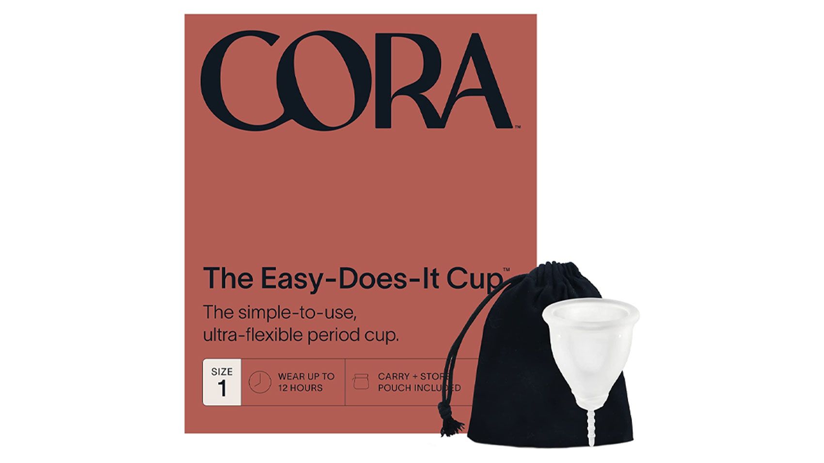 CareCup Menstrual Cup Kit - Tampon, Pad, and Disc Alternative Product -  Wear for 12 hours - Reusable Period Cup/Copa Designed with Soft Flexible