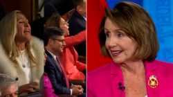 GOP/Pelosi split SOTU hecklers vpx