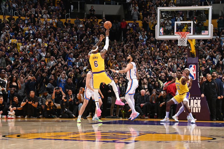 LeBron James becomes NBA's all-time career scoring leader