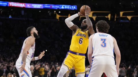 LeBron James cemented his place in NBA history by becoming the league's all-time leading scorer with this shot.