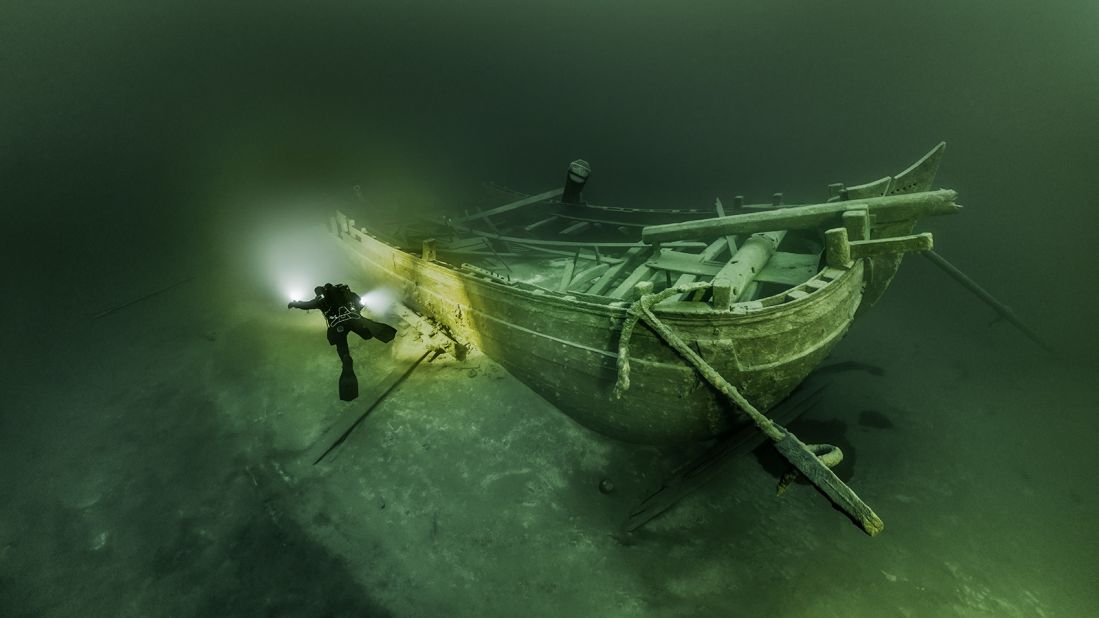 <strong>"Ghost ships": </strong>In the icy waters surrounding Scandinavia, divers Jonas Dahm and Carl Douglas explore and photograph wrecks long lost to the ocean, the so-called "ghost ships'' of the Baltic Sea. This picture is of an unidentified shipwreck dating possibly from the 17th or 18th centuries.