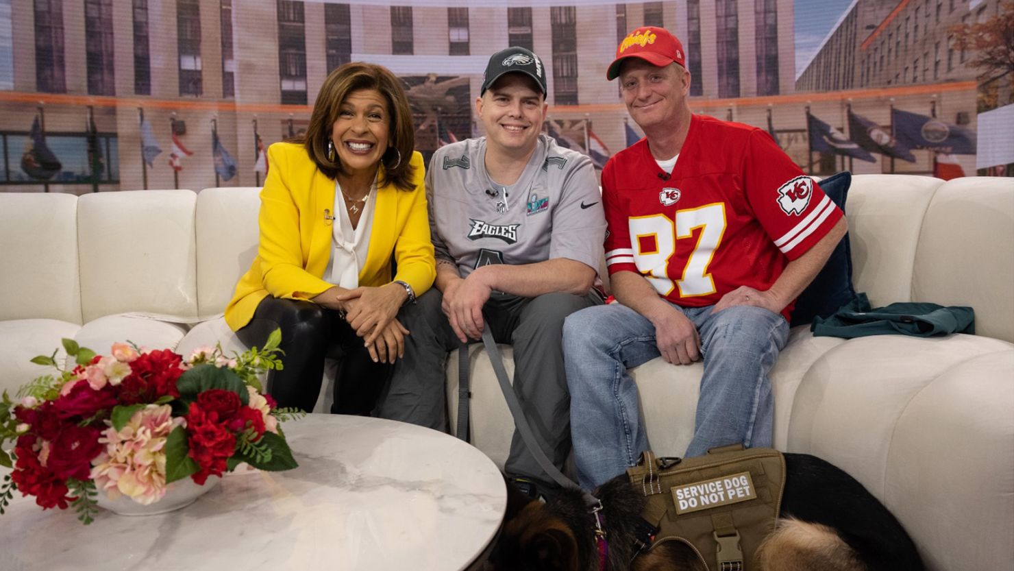 Philadelphia Eagles fan Billy Welsh will sit next to Kansas City Chiefs fan John Gladwell at Sunday's game after Gladwell donated his kidney to Welsh years ago.