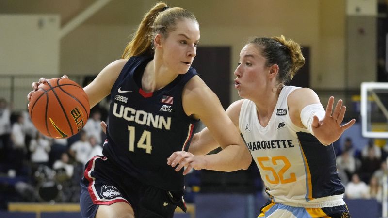 No. 4 UConn loses back-to-back games for the first time in 30 years as Marquette Golden Eagles soar