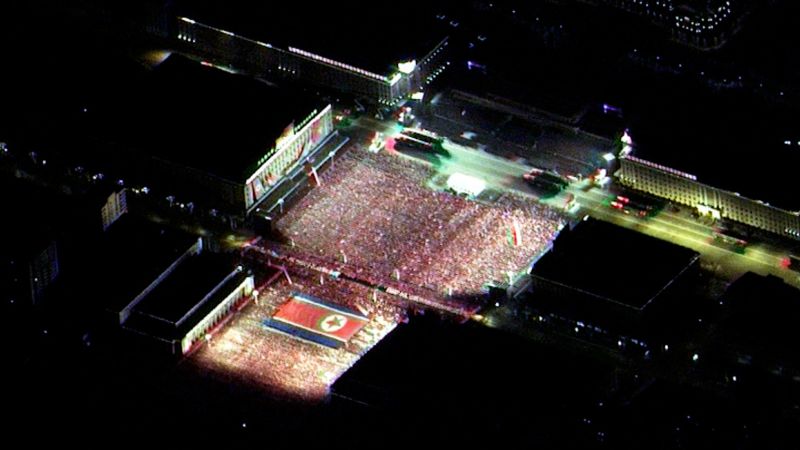 NextImg:North Korea showcases suspected ballistic missile launchers in nighttime military parade, satellite imagery shows | CNN