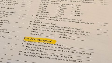 The FHSAA reconsidered a proposal to require student athletes to submit details of their menstrual history.