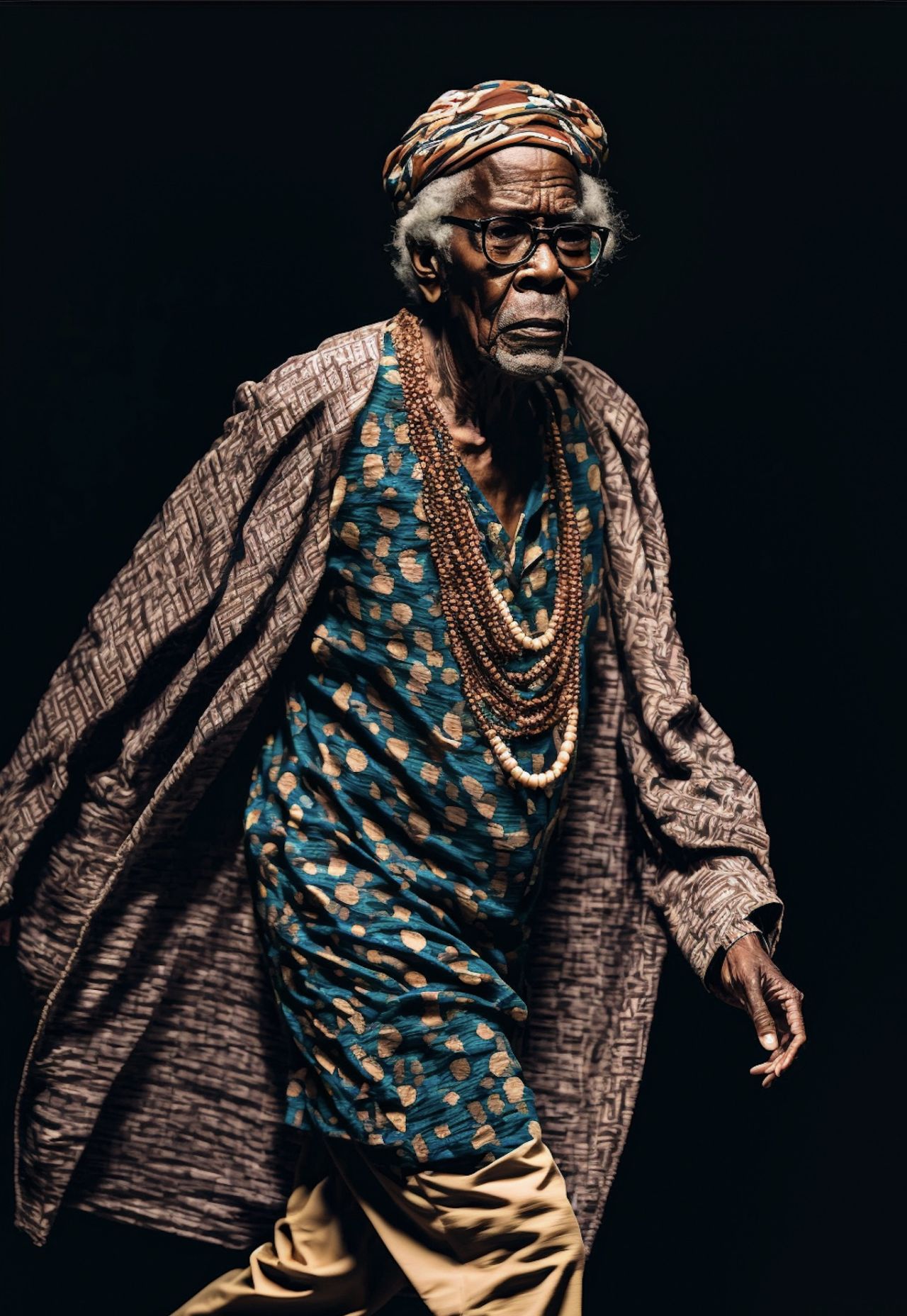 Nigerian AI artist creates a fashion show for elderly people CNN