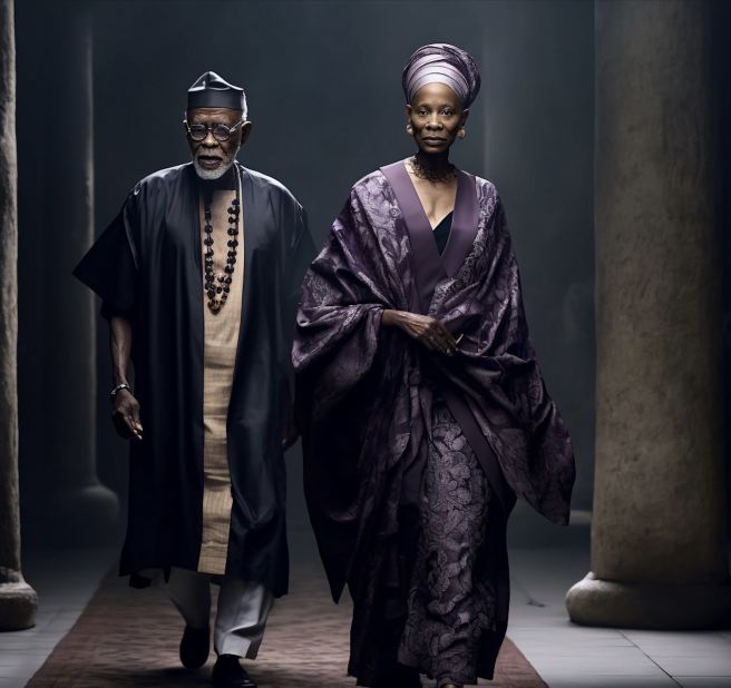 Nigerian visual artist Malik Afegbua found himself trending on social media after posting images of seniors looking stylish on a fashion runway.