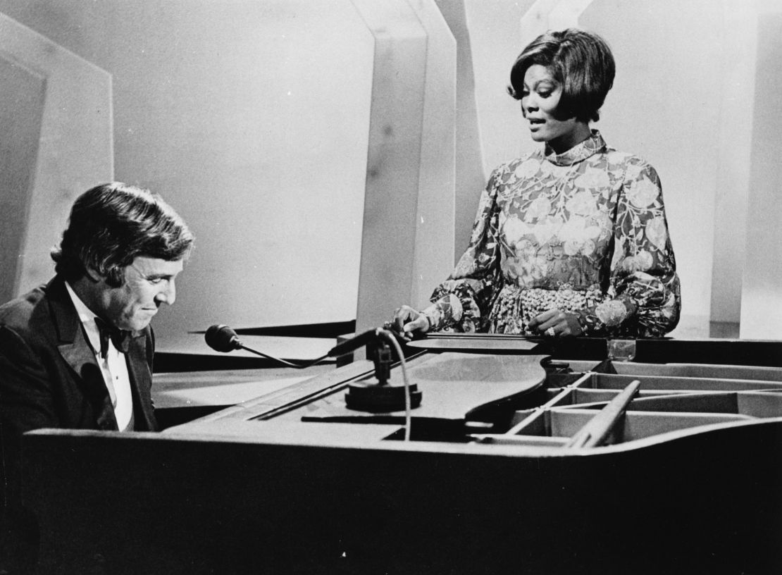 Burt Bacharach and Dionne Warwick in 1971.