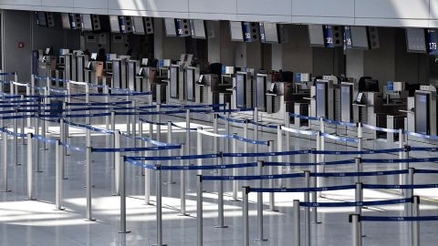As travel restrictions came into force, airports emptied in 2020.